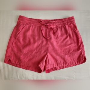 Women's J. Crew Pink Linen Blend Shorts sz XS